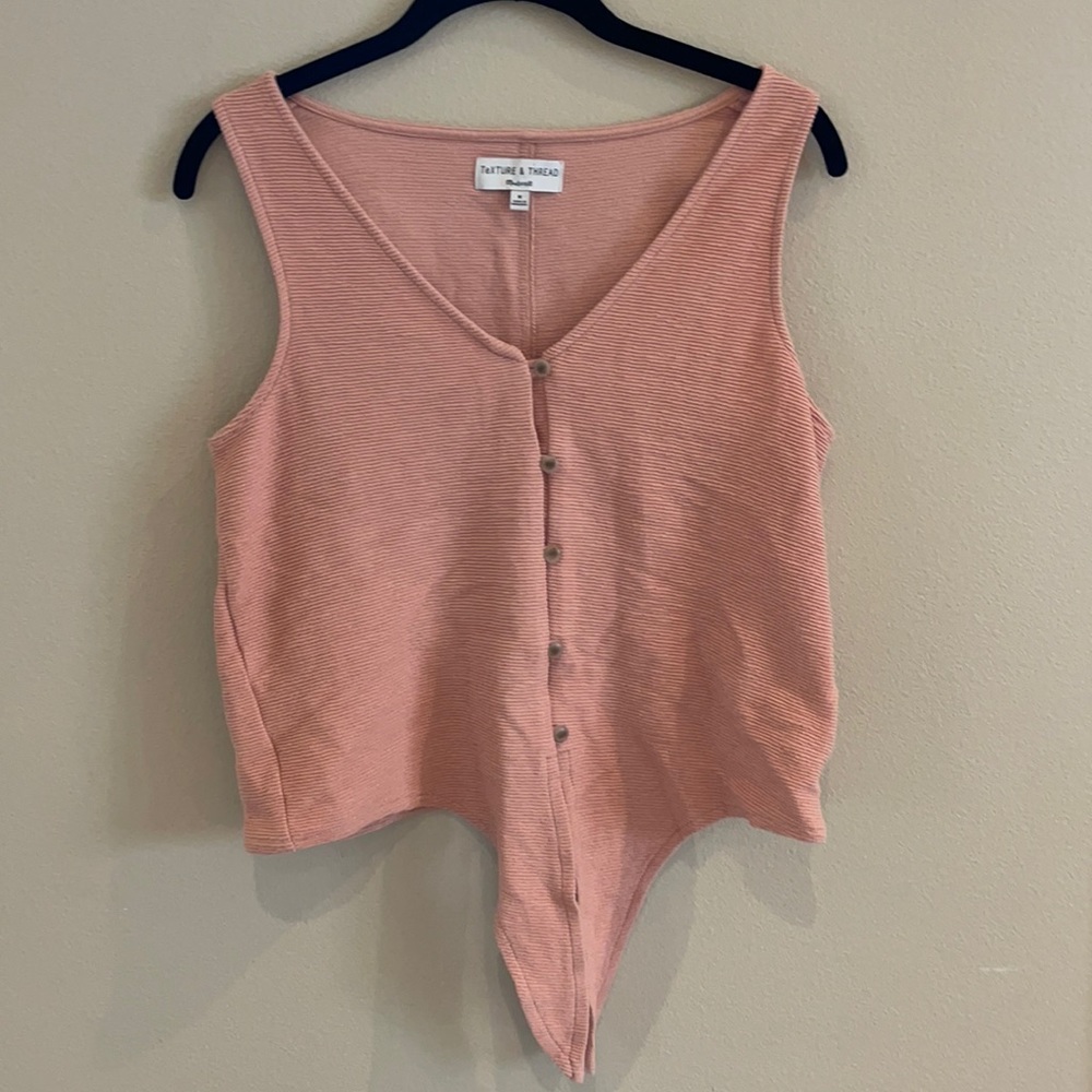 Madewell button down tie shirt - size medium